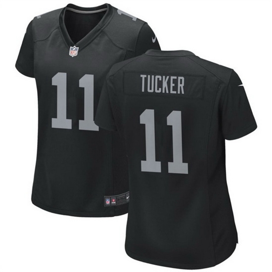 Women Las Vegas Raiders 11 Tre Tucker Black Stitched Jersey 28Run Small 29 Women Las Vegas Raiders 11 Tre Tucker Black Stitched Jersey 28Run Small 29