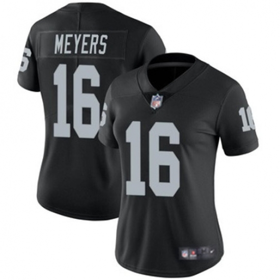 Women Las Vegas Raiders 16 Jakobi Meyers Black 2023 F U S E With John Madden Patch Vapor Limited Stitched Football Jersey Women Las Vegas Raiders 16 Jakobi Meyers Black 2023 F U S E With John Madden Patch Vapor Limited Stitched Football Jersey