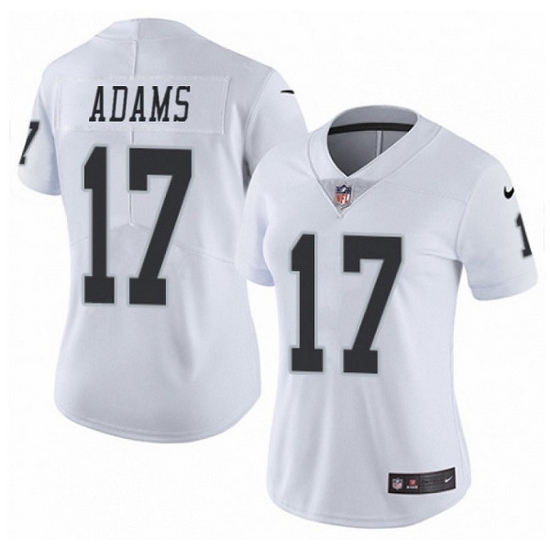 Women Las Vegas Raiders 17 Davante Adams White Vapor Untouchable Limited Stitched Jersey Women Las Vegas Raiders 17 Davante Adams White Vapor Untouchable Limited Stitched Jersey