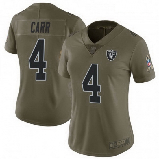 Women Las Vegas Raiders 4 Derek Carr 2017 Salute To Service Limited Jersey Women Las Vegas Raiders 4 Derek Carr 2017 Salute To Service Limited Jersey