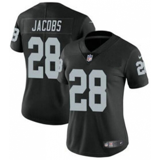 Women Las Vegas Raiders Black #28 Josh Jacobs Vapor Untouchable Limited Stitched Jersey Women Las Vegas Raiders Black #28 Josh Jacobs Vapor Untouchable Limited Stitched Jersey