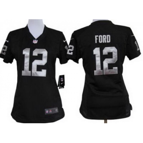 Women Nike Oakland Raiders #12 Jacoby Ford Black Nike NFL Jerseys Women Nike Oakland Raiders #12 Jacoby Ford Black Nike NFL Jerseys