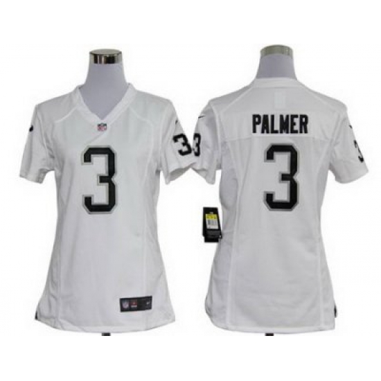 Women Nike Oakland Raiders #3 Carson Palmer White Nike NFL Jerseys Women Nike Oakland Raiders #3 Carson Palmer White Nike NFL Jerseys