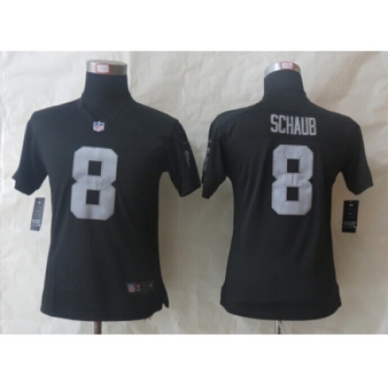 Women Nike Oakland Raiders #8 Schaub Black Jerseys Women Nike Oakland Raiders #8 Schaub Black Jerseys