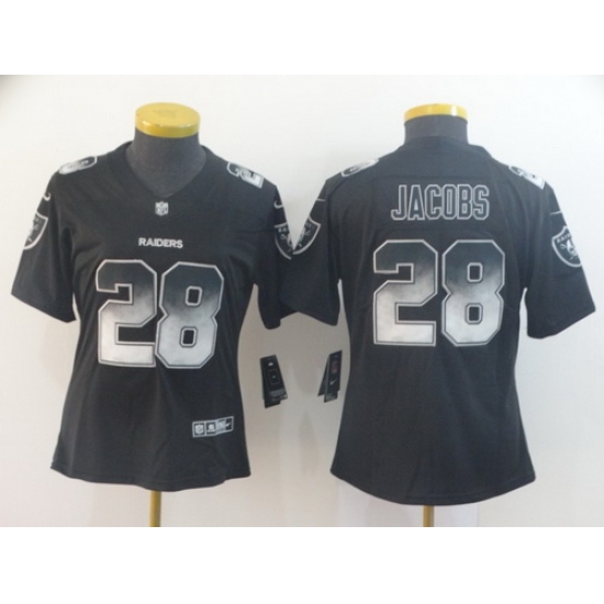 Women Nike Raiders 28 Josh Jacobs Black Arch Smoke Vapor Untouchable Limited Jersey Women Nike Raiders 28 Josh Jacobs Black Arch Smoke Vapor Untouchable Limited Jersey