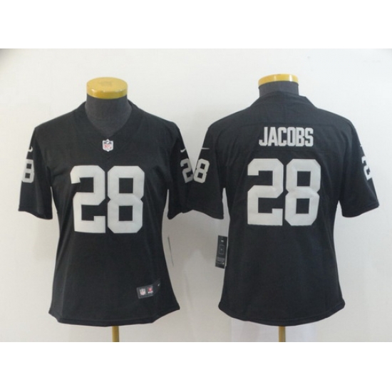 Women Nike Raiders 28 Josh Jacobs Black Women Vapor Untouchable Limited Jersey Women Nike Raiders 28 Josh Jacobs Black Women Vapor Untouchable Limited Jersey
