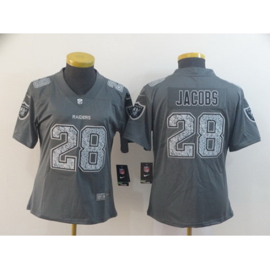 Women Nike Raiders 28 Josh Jacobs Gray Camo Vapor Untouchable Limited Jersey Women Nike Raiders 28 Josh Jacobs Gray Camo Vapor Untouchable Limited Jersey