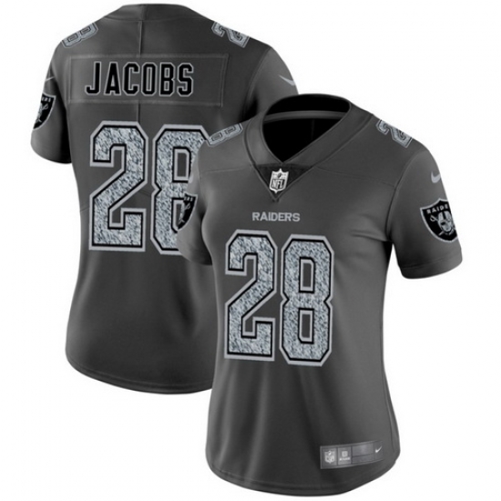 Women Nike Raiders 28 Josh Jacobs Gray Smoke Vapor Untouchable Limited Jersey Women Nike Raiders 28 Josh Jacobs Gray Smoke Vapor Untouchable Limited Jersey