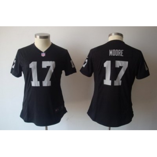 Women Oakland Raiders 17# Denarius Moore Black Jersey Women Oakland Raiders 17# Denarius Moore Black Jersey