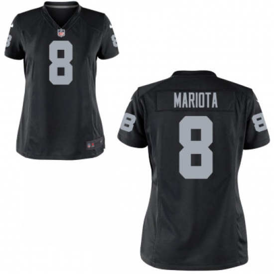Women Raiders 8 Marcus Mariota Black Vapor Limited Jersey Women Raiders 8 Marcus Mariota Black Vapor Limited Jersey