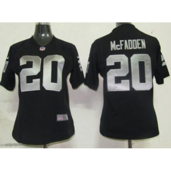 Womens Nike Oakland Raiders 20 McFADDEN Black Nike NFL Jerseys Womens Nike Oakland Raiders 20 McFADDEN Black Nike NFL Jerseys