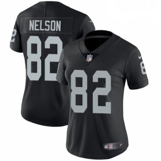 Womens Nike Oakland Raiders 82 Jordy Nelson Black Team Color Vapor Untouchable Elite Player NFL Jersey Womens Nike Oakland Raiders 82 Jordy Nelson Black Team Color Vapor Untouchable Elite Player NFL Jersey