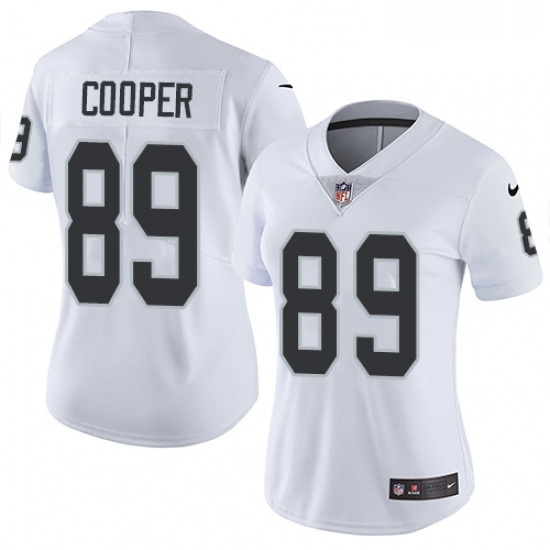 Womens Nike Oakland Raiders 89 Amari Cooper Elite White NFL Jersey Womens Nike Oakland Raiders 89 Amari Cooper Elite White NFL Jersey