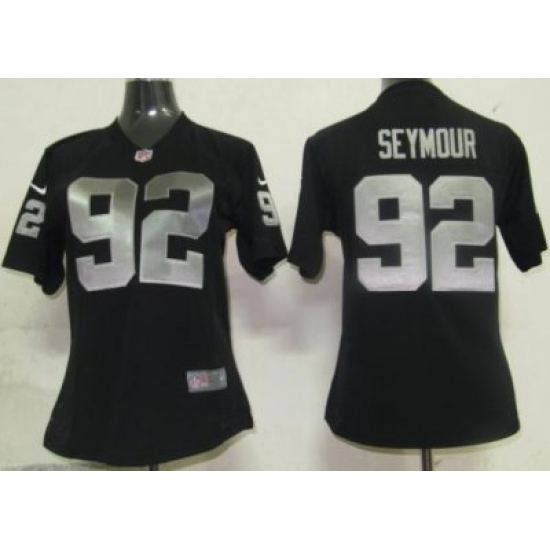 Womens Nike Oakland Raiders 92 Seymour Black Nike NFL Jerseys Womens Nike Oakland Raiders 92 Seymour Black Nike NFL Jerseys