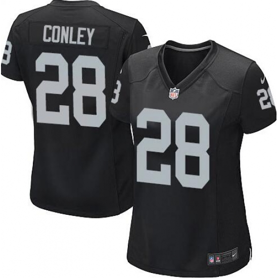 Womens Oakland Raiders #28 Gareon Conley Black Jersey Womens Oakland Raiders #28 Gareon Conley Black Jersey