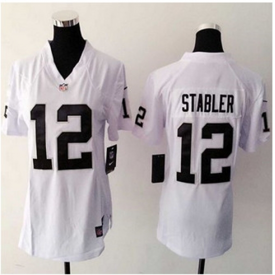 women New Raiders #12 Kenny Stabler White NFL Elite Jersey women New Raiders #12 Kenny Stabler White NFL Elite Jersey