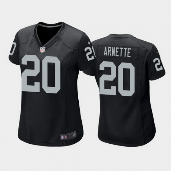 women damon arnette las vegas raiders black game jersey women damon arnette las vegas raiders black game jersey
