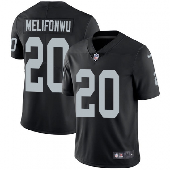Nike Raiders #20 Obi Melifonwu Black Team Color Youth Stitched NFL Vapor Untouchable Limited Jersey Nike Raiders #20 Obi Melifonwu Black Team Color Youth Stitched NFL Vapor Untouchable Limited Jersey