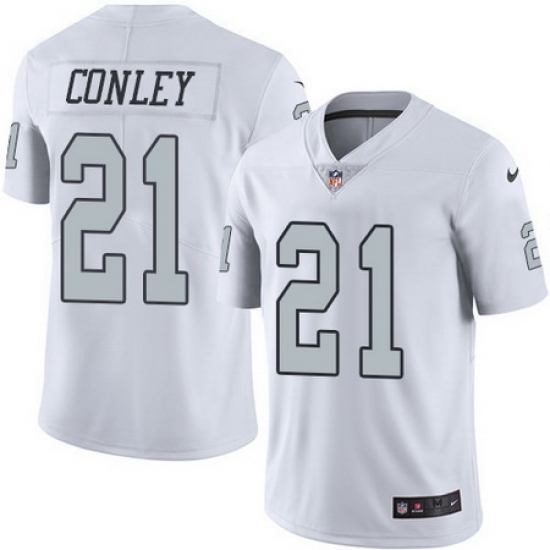 Nike Raiders #21 Gareon Conley White Youth Stitched NFL Limited Rush Jersey Nike Raiders #21 Gareon Conley White Youth Stitched NFL Limited Rush Jersey
