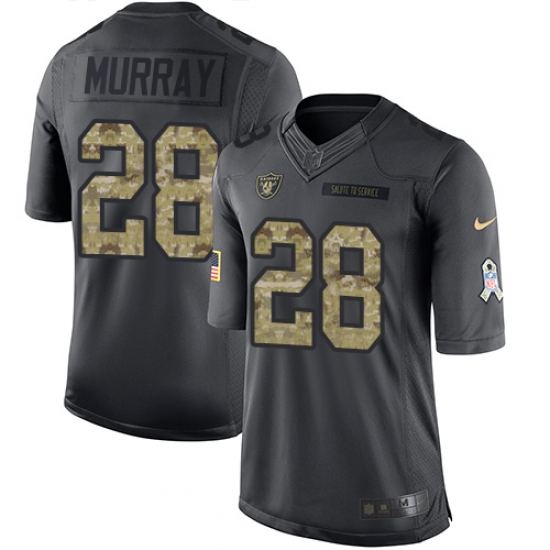 Nike Raiders #28 Latavius Murray Black Youth Stitched NFL Limited 2016 Salute to Service Jersey Nike Raiders #28 Latavius Murray Black Youth Stitched NFL Limited 2016 Salute to Service Jersey