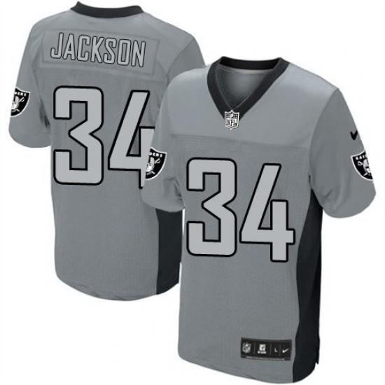 Nike Raiders #34 Bo Jackson Grey Shadow Youth Stitched NFL Elite Jersey Nike Raiders #34 Bo Jackson Grey Shadow Youth Stitched NFL Elite Jersey