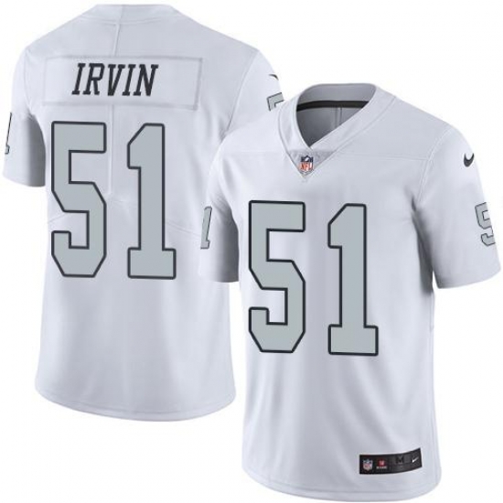 Nike Raiders #51 Bruce Irvin White Youth Stitched NFL Limited Rush Jersey Nike Raiders #51 Bruce Irvin White Youth Stitched NFL Limited Rush Jersey