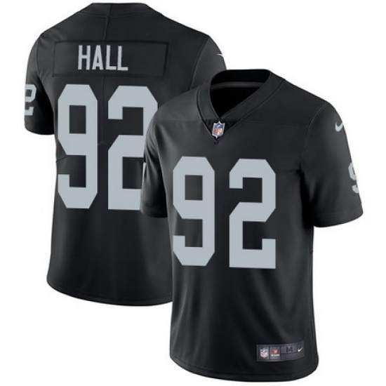 Nike Raiders #92 P J Hall Black Team Color Youth Stitched NFL Vapor Untouchable Limited Jersey Nike Raiders #92 P J Hall Black Team Color Youth Stitched NFL Vapor Untouchable Limited Jersey