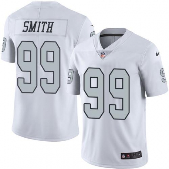 Nike Raiders #99 Aldon Smith White Youth Stitched NFL Limited Rush Jersey Nike Raiders #99 Aldon Smith White Youth Stitched NFL Limited Rush Jersey