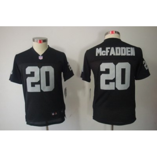 Nike Youth Oakland Raiders #20 Darren McFadden Black Color[Youth Limited Jerseys]
