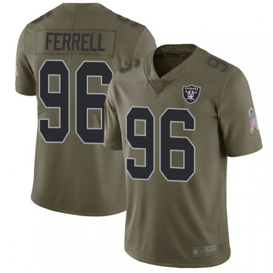 Raiders 96 Clelin Ferrell Olive Youth Stitched Football Limited 2017 Salute to Service Jersey Raiders 96 Clelin Ferrell Olive Youth Stitched Football Limited 2017 Salute to Service Jersey