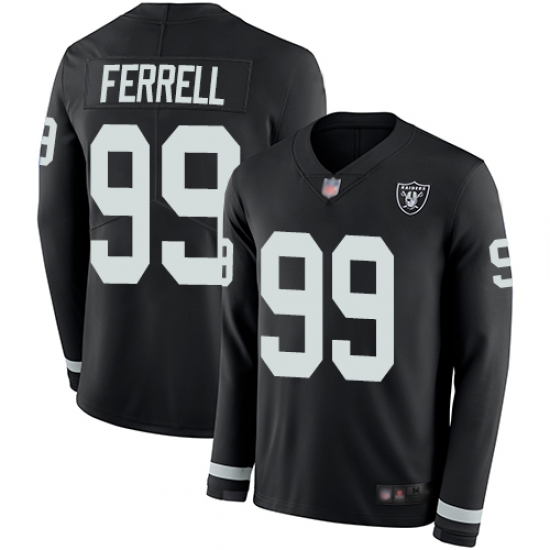 Raiders 99 Clelin Ferrell Black Team Color Youth Stitched Football Limited Therma Long Sleeve Jersey Raiders 99 Clelin Ferrell Black Team Color Youth Stitched Football Limited Therma Long Sleeve Jersey
