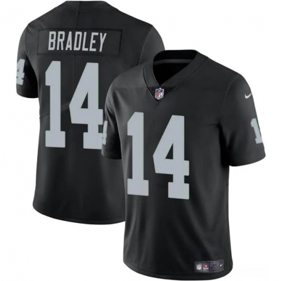Youth Las Vegas Raiders 14 Carter Bradley Black Stitched Football Jersey Youth Las Vegas Raiders 14 Carter Bradley Black Stitched Football Jersey