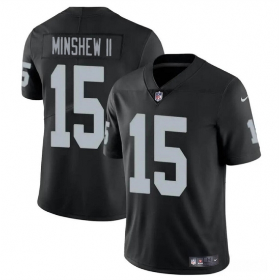 Youth Las Vegas Raiders 15 Gardner Minshew II Black Vapor Untouchable Stitched Football Jersey Youth Las Vegas Raiders 15 Gardner Minshew II Black Vapor Untouchable Stitched Football Jersey