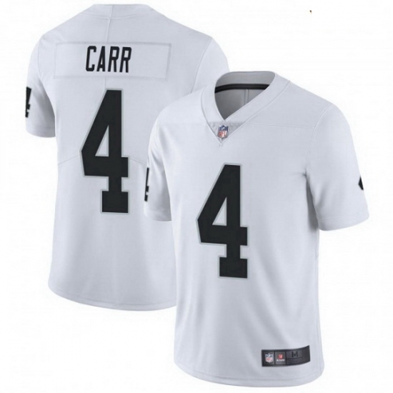 Youth Las Vegas Raiders 4 Derek Carr White Untouchable Vapor Limited Jersey Youth Las Vegas Raiders 4 Derek Carr White Untouchable Vapor Limited Jersey