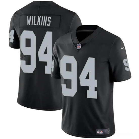 Youth Las Vegas Raiders 94 Christian Wilkins Black Stitched Football Jersey Youth Las Vegas Raiders 94 Christian Wilkins Black Stitched Football Jersey
