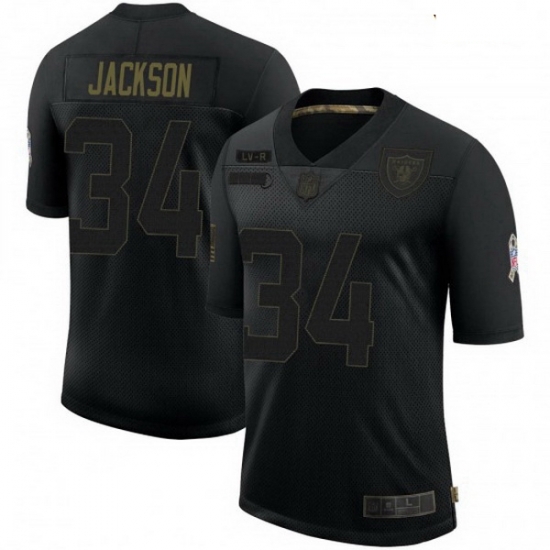 Youth Las Vegas Raiders Bo Jackson Black 2020 Salute To Service Jersey Youth Las Vegas Raiders Bo Jackson Black 2020 Salute To Service Jersey