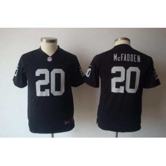 Youth Nike Oakland Raiders 20# Darren McFadden Black Jersey Youth Nike Oakland Raiders 20# Darren McFadden Black Jersey