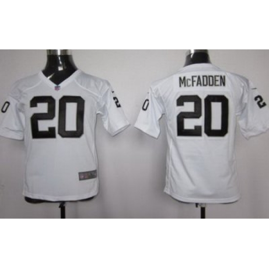Youth Nike Oakland Raiders #20 Darren McFadden White Nike NFL Jerseys Youth Nike Oakland Raiders #20 Darren McFadden White Nike NFL Jerseys