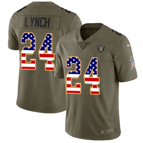 Youth Nike Oakland Raiders 24 Marshawn Lynch Limited OliveUSA Flag 2017 Salute to Service NFL Jersey Youth Nike Oakland Raiders 24 Marshawn Lynch Limited OliveUSA Flag 2017 Salute to Service NFL Jersey