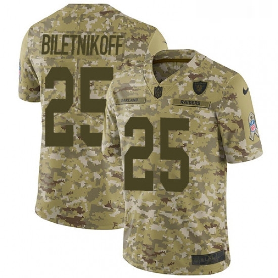 Youth Nike Oakland Raiders 25 Fred Biletnikoff Limited Camo 2018 Salute to Service NFL Jersey Youth Nike Oakland Raiders 25 Fred Biletnikoff Limited Camo 2018 Salute to Service NFL Jersey