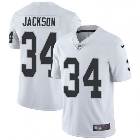 Youth Nike Oakland Raiders 34 Bo Jackson Elite White NFL Jersey Youth Nike Oakland Raiders 34 Bo Jackson Elite White NFL Jersey