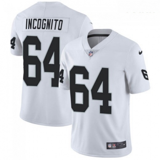 Youth Oakland Raiders #64 Richie Incognito Vapor Untouchable Limited White Jersey Youth Oakland Raiders #64 Richie Incognito Vapor Untouchable Limited White Jersey