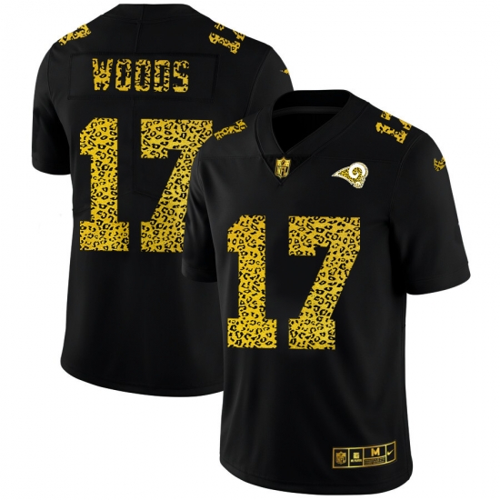 Los Angeles Rams 17 Robert Woods Men Nike Leopard Print Fashion Vapor Limited NFL Jersey Black Los Angeles Rams 17 Robert Woods Men Nike Leopard Print Fashion Vapor Limited NFL Jersey Black