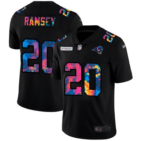 Los Angeles Rams 20 Jalen Los Angeles Ramsey Men Nike Multi Color Black 2020 NFL Crucial Catch Vapor Untouchable Limited Jersey Los Angeles Rams 20 Jalen Los Angeles Ramsey Men Nike Multi Color Black 2020 NFL Crucial Catch Vapor Untouchable Limited Jersey