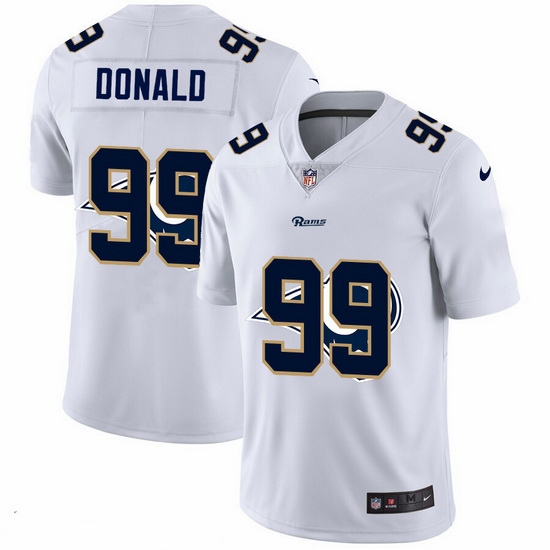 Los Angeles Rams 99 Aaron Donald White Men Nike Team Logo Dual Overlap Limited NFL Jersey Los Angeles Rams 99 Aaron Donald White Men Nike Team Logo Dual Overlap Limited NFL Jersey