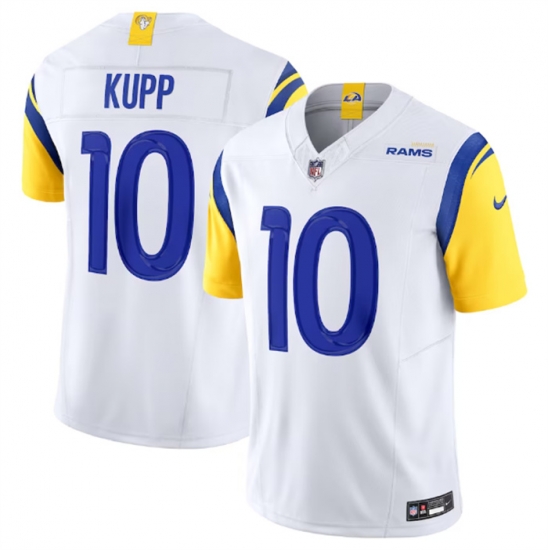 Men Los Angeles Rams 10 Cooper Kupp White 2023 F U S E Vapor Untouchable Limited Stitched Football Jersey Men Los Angeles Rams 10 Cooper Kupp White 2023 F U S E Vapor Untouchable Limited Stitched Football Jersey
