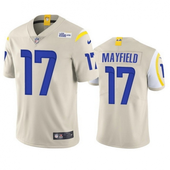 Men Los Angeles Rams 17 Baker Mayfield Bone Vapor Untouchable Limited Stitched Football Jersey Men Los Angeles Rams 17 Baker Mayfield Bone Vapor Untouchable Limited Stitched Football Jersey