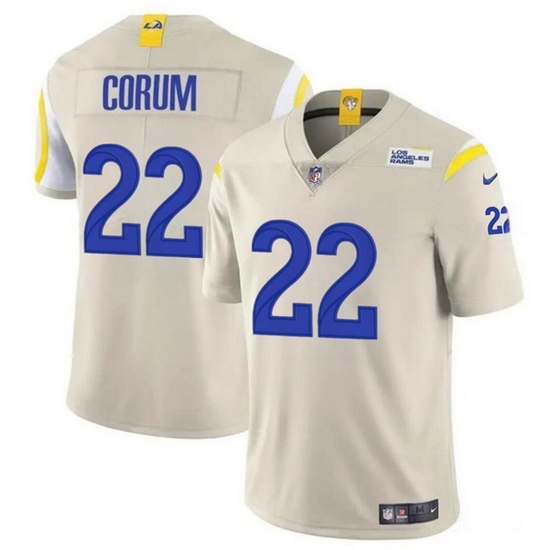 Men Los Angeles Rams 22 Blake Corum Bone 2024 Draft Vapor Untouchable Stitched Football Jersey Men Los Angeles Rams 22 Blake Corum Bone 2024 Draft Vapor Untouchable Stitched Football Jersey