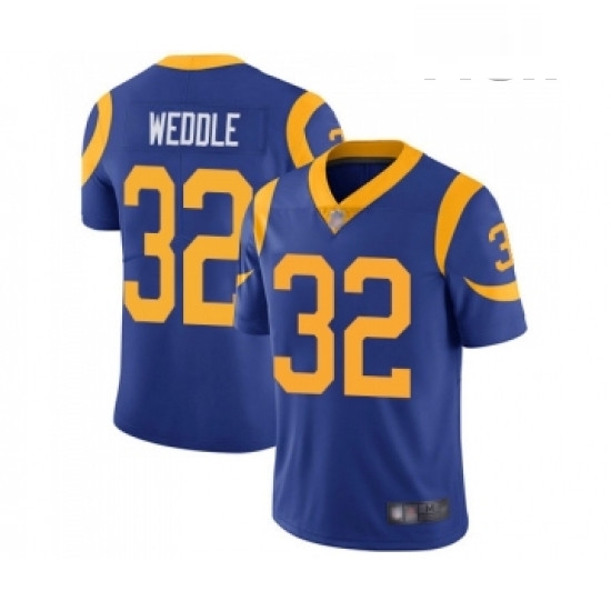 Men Los Angeles Rams 32 Eric Weddle Royal Blue Alternate Vapor Untouchable Limited Player Football Jersey Men Los Angeles Rams 32 Eric Weddle Royal Blue Alternate Vapor Untouchable Limited Player Football Jersey