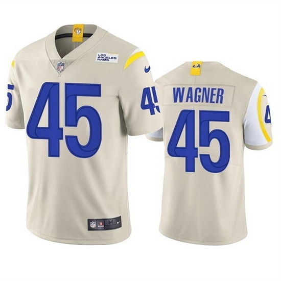 Men Los Angeles Rams 45 Bobby Wagner Bone Vapor Untouchable Limited Stitched Football Jersey Men Los Angeles Rams 45 Bobby Wagner Bone Vapor Untouchable Limited Stitched Football Jersey